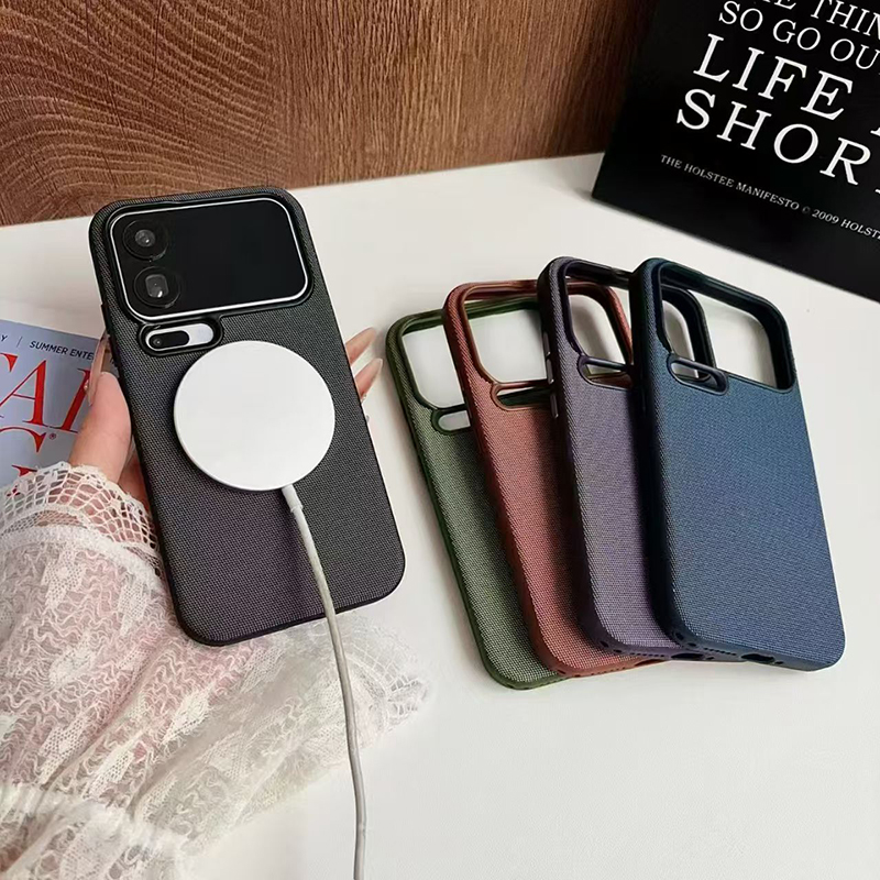 Phone Cases Quality - Étui de téléphone magnétique tissé de