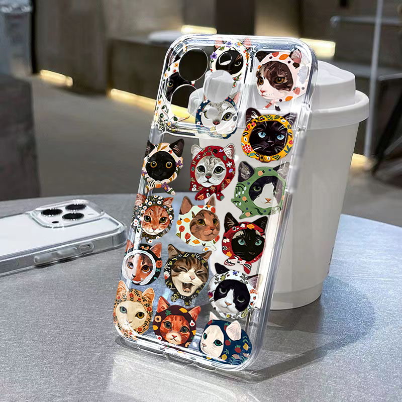 Phone Cases Galaxy A17 - Coque de téléphone transparente avec chat