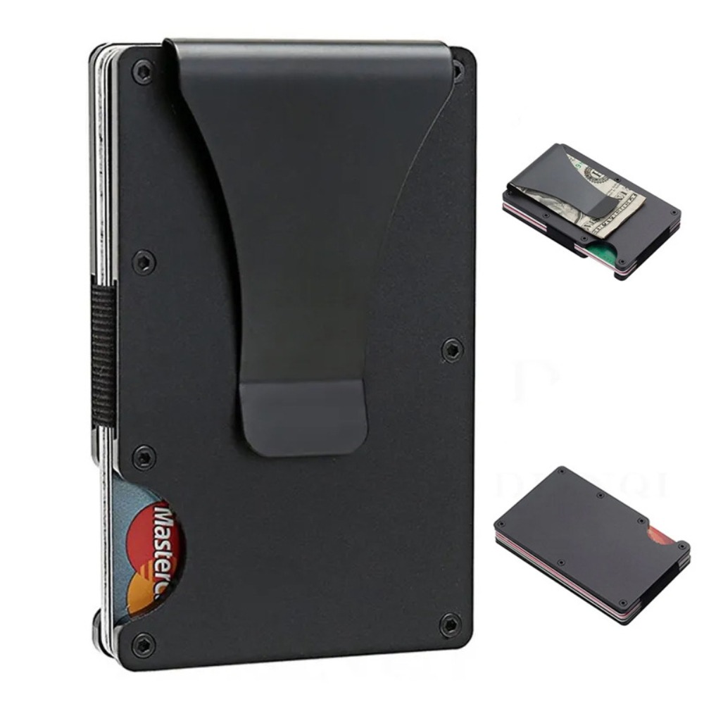 Card Holder Slim Case - Porte-cartes en alliage d'aluminium bloquant les