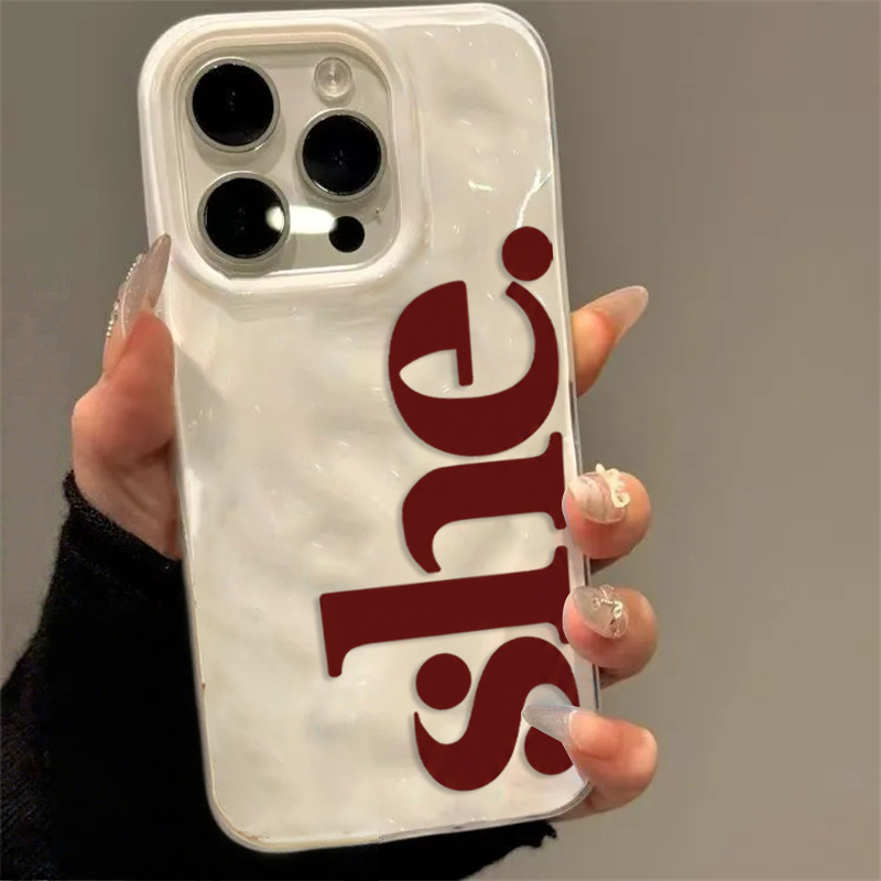 Phone Cases Shein - Coque de téléphone minimaliste en TPU