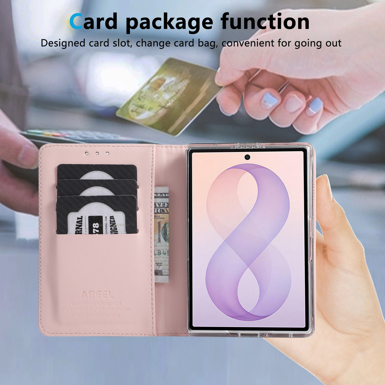 Étui portefeuille à rabat en c - Card Holder Slim Case avis et prix