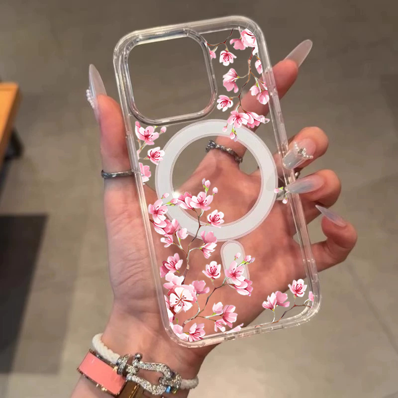Coque de luxe rose à fleurs IN - Phone Cases Magsafe avis et prix