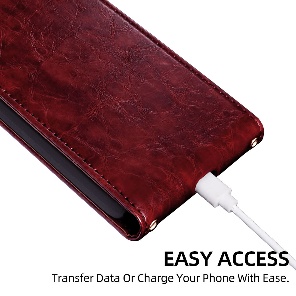 Étui en cuir anti-rayures avec - Card Holder Slim Case avis et prix